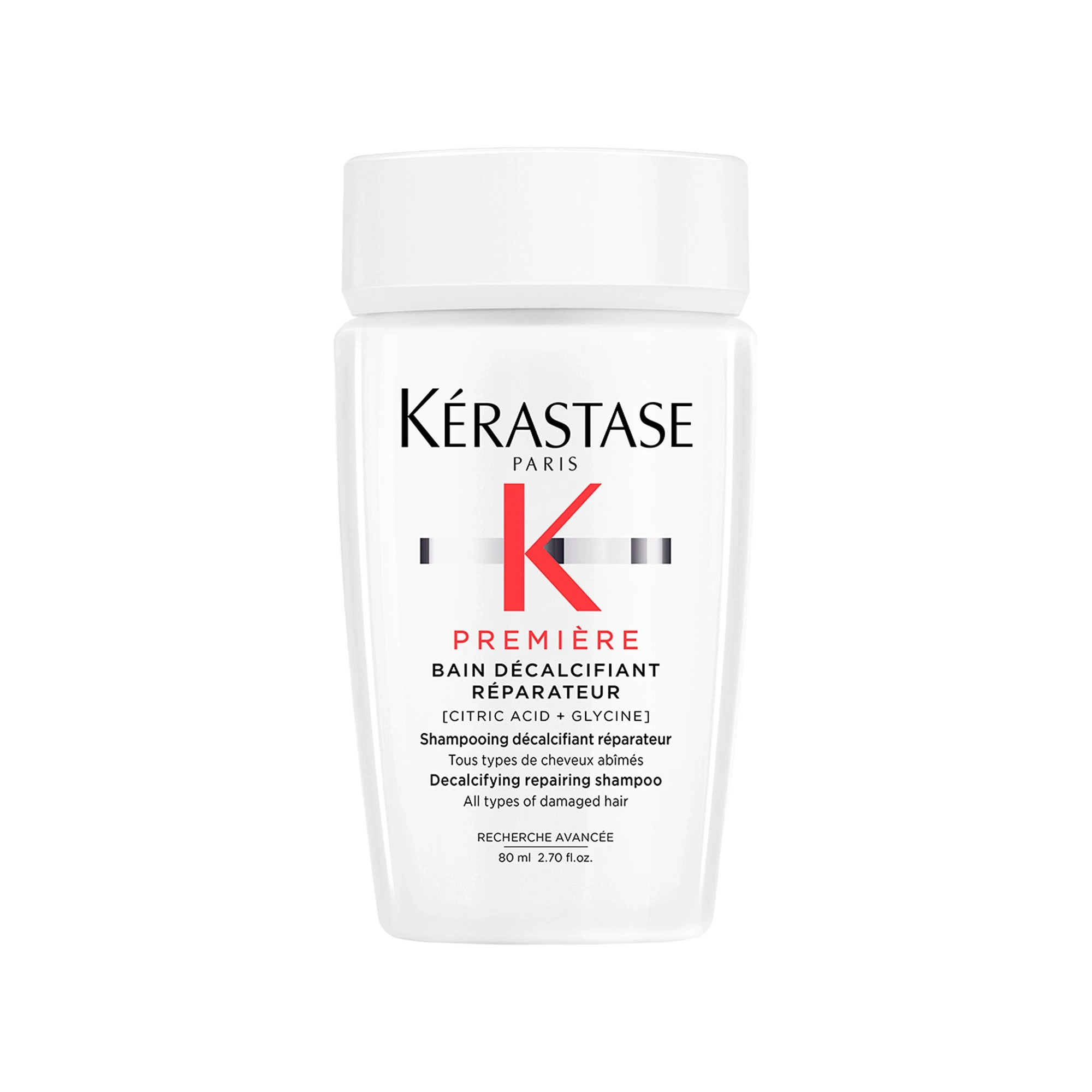 שמפו Premiere להסרת עודפי קלציום ושיקום שיער פגום - גודל מיוחד 80 מ"ל