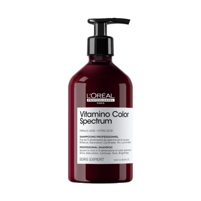 שמפו מקצועי ללא סולפט VITAMINO COLOR SPECTRUM לשמירה על שיער צבוע 500 מ"ל